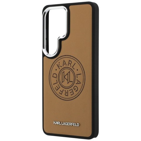 Karl Lagerfeld nakładka Perforated KL MagSafe do Samsung Galaxy S26 Ultra brązowa