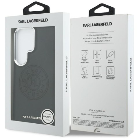 Karl Lagerfeld nakładka Perforated KL MagSafe do Samsung Galaxy S26 Ultra czarna