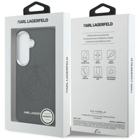 Karl Lagerfeld nakładka Perforated KL MagSafe do Samsung Galaxy S26 czarna