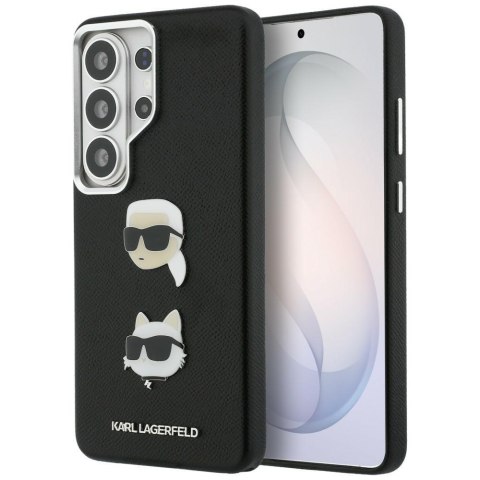 Karl Lagerfeld nakładka Saffiano Double Heads Metal do Samsung Galaxy S26 Ultra czarna