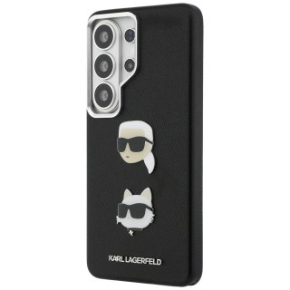 Karl Lagerfeld nakładka Saffiano Double Heads Metal do Samsung Galaxy S26 Ultra czarna