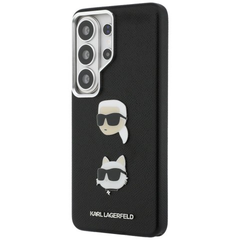Karl Lagerfeld nakładka Saffiano Double Heads Metal do Samsung Galaxy S26 Ultra czarna