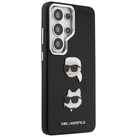 Karl Lagerfeld nakładka Saffiano Double Heads Metal do Samsung Galaxy S26 Ultra czarna