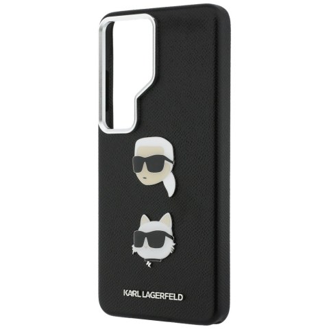 Karl Lagerfeld nakładka Saffiano Double Heads Metal do Samsung Galaxy S26 Ultra czarna
