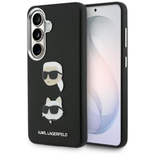 Karl Lagerfeld nakładka Saffiano Double Heads Metal do Samsung Galaxy S26 czarna
