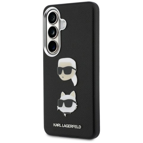 Karl Lagerfeld nakładka Saffiano Double Heads Metal do Samsung Galaxy S26 czarna