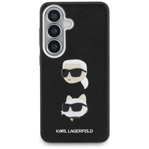 Karl Lagerfeld nakładka Saffiano Double Heads Metal do Samsung Galaxy S26 czarna