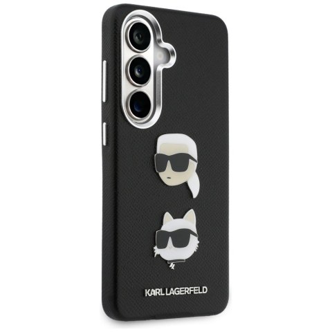 Karl Lagerfeld nakładka Saffiano Double Heads Metal do Samsung Galaxy S26 czarna