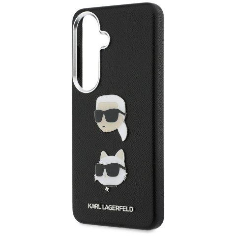Karl Lagerfeld nakładka Saffiano Double Heads Metal do Samsung Galaxy S26 czarna