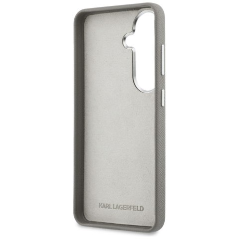 Karl Lagerfeld nakładka Saffiano Double Heads Metal do Samsung Galaxy S26 srebrna