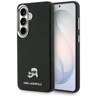 Karl Lagerfeld nakładka Saffiano KC Metal Logo MagSafe do Samsung Galaxy S26 Plus czarna