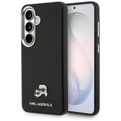 Karl Lagerfeld nakładka Saffiano KC Metal Logo MagSafe do Samsung Galaxy S26 Plus czarna