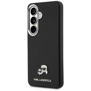 Karl Lagerfeld nakładka Saffiano KC Metal Logo MagSafe do Samsung Galaxy S26 Plus czarna