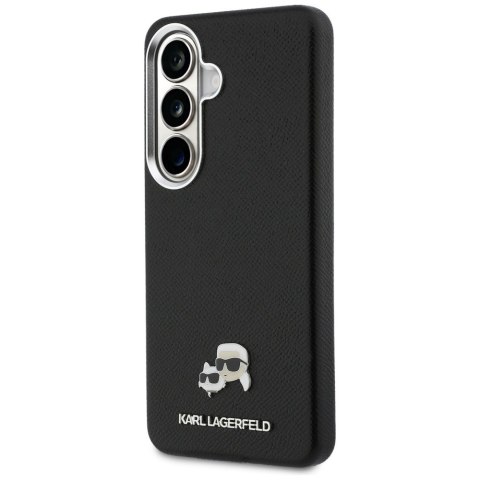 Karl Lagerfeld nakładka Saffiano KC Metal Logo MagSafe do Samsung Galaxy S26 Plus czarna