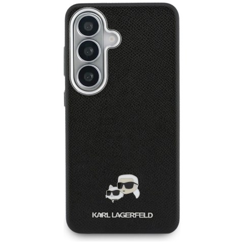 Karl Lagerfeld nakładka Saffiano KC Metal Logo MagSafe do Samsung Galaxy S26 Plus czarna