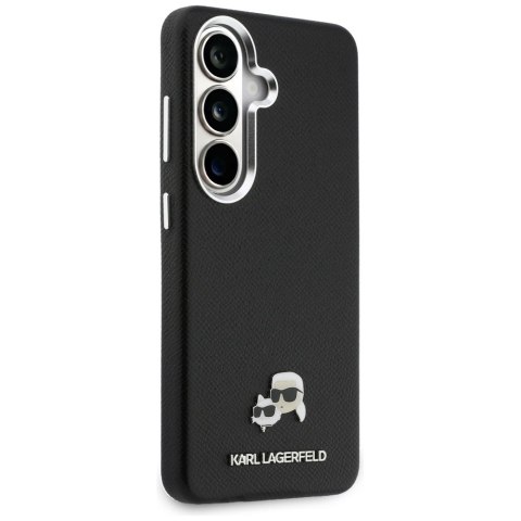 Karl Lagerfeld nakładka Saffiano KC Metal Logo MagSafe do Samsung Galaxy S26 Plus czarna
