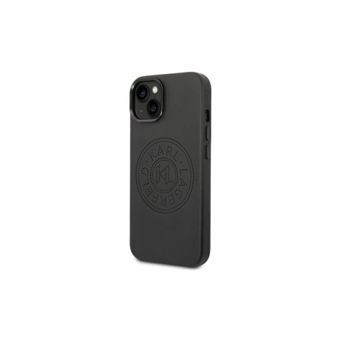 Karl Lagerfeld nakładka do iPhone 14 Plus 6,7" KLHCP14MFWHK czarna PU Leather case Perforated Logo and Metal Buttons