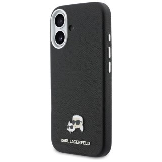 Karl Lagerfeld nakładka do iPhone 17 6,3" HC MAGSAFE PU FW W/ K&C HEAD PIN czarna