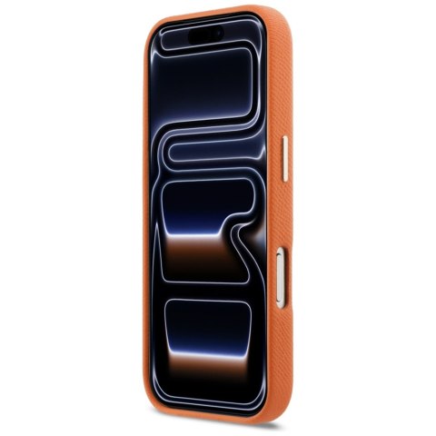 Karl Lagerfeld nakładka do iPhone 17 Pro 6,3" HC MAGSAFE PU FW W/ KHEAD LOGO pomarańczowa