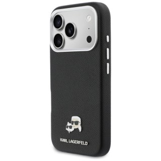 Karl Lagerfeld nakładka do iPhone 17 Pro Max 6,9" HC MAGSAFE PU FW W/ K&C HEAD PIN czarna