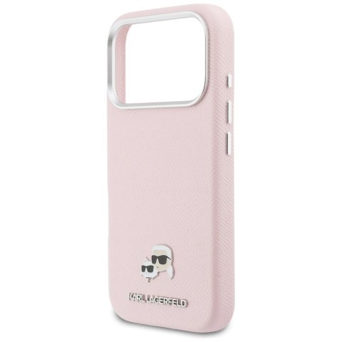 Karl Lagerfeld nakładka do iPhone 17 Pro Max 6,9" HC MAGSAFE PU FW W/ K&C HEAD PIN różowa
