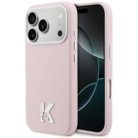 Karl Lagerfeld nakładka do iPhone 17 Pro Max 6,9" HC MAGSAFE PU FW W/ KHEAD LOGO różowa