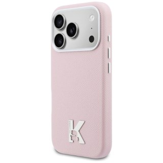 Karl Lagerfeld nakładka do iPhone 17 Pro Max 6,9" HC MAGSAFE PU FW W/ KHEAD LOGO różowa