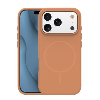 Nakładka Silicone Thin Mag do iPhone 12 / 12 Pro 6,1" karmel