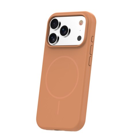 Nakładka Silicone Thin Mag do iPhone 12 / 12 Pro 6,1" karmel