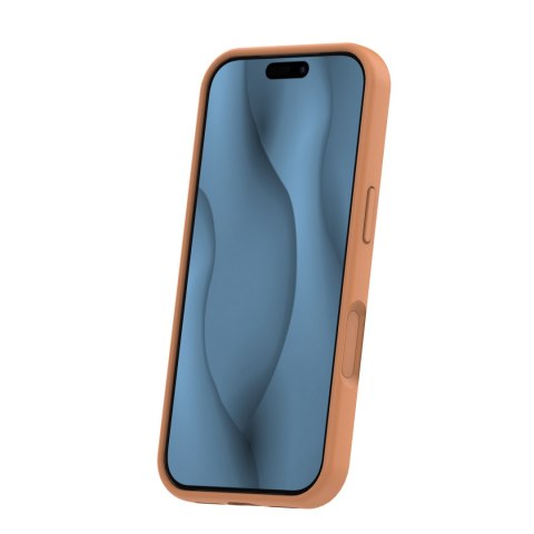 Nakładka Silicone Thin Mag do iPhone 12 / 12 Pro 6,1" karmel