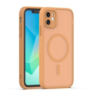 Nakładka Mag Matt do iPhone 11 brązowa camera protection