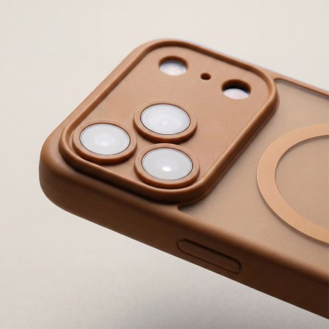 Nakładka Mag Matt do iPhone 11 brązowa camera protection