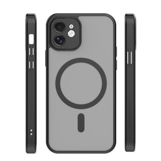 Nakładka Mag Matt do iPhone 12 6,1" czarna camera protection
