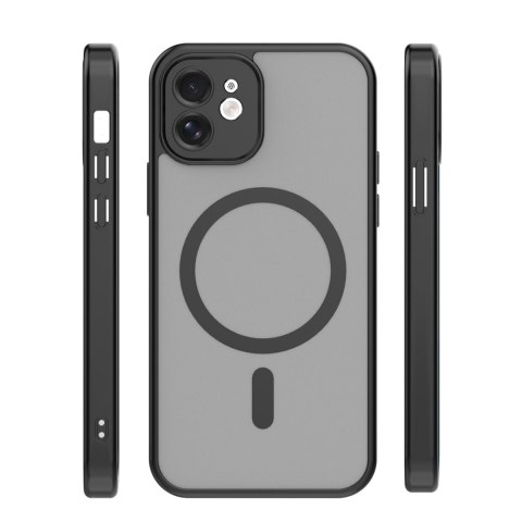 Nakładka Mag Matt do iPhone 12 6,1" czarna camera protection