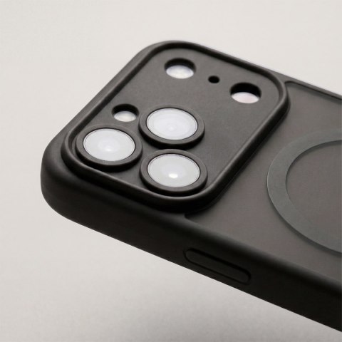 Nakładka Mag Matt do iPhone 15 Pro 6,1" czarna camera protection