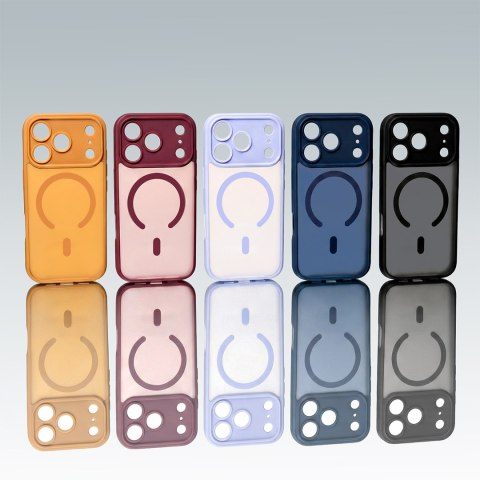 Nakładka Mag Matt do iPhone 15 Pro 6,1" czarna camera protection