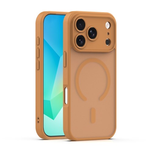 Nakładka Mag Matt do iPhone 17 Pro 6,3'' brązowa camera protection