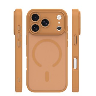 Nakładka Mag Matt do iPhone 17 Pro 6,3'' brązowa camera protection