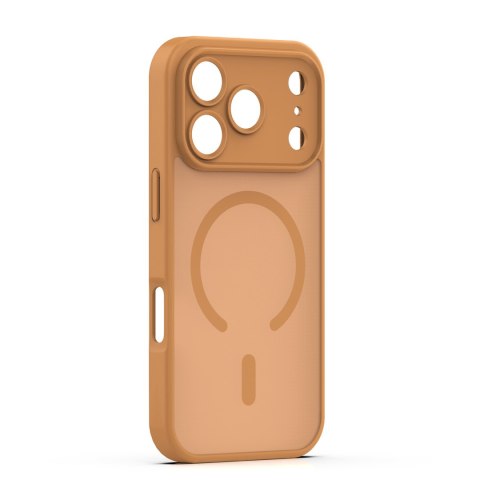 Nakładka Mag Matt do iPhone 17 Pro 6,3'' brązowa camera protection