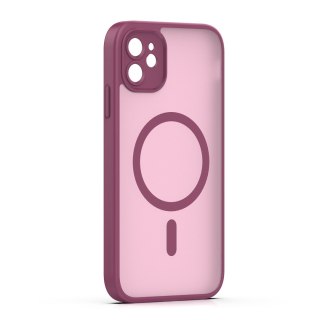 Nakładka Mag Matt do iPhone 11 bordowa camera protection