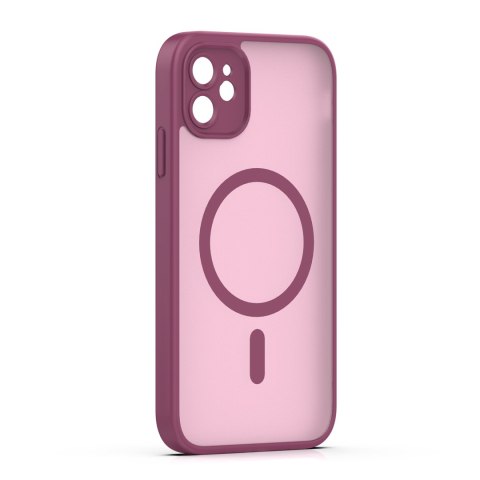 Nakładka Mag Matt do iPhone 11 bordowa camera protection