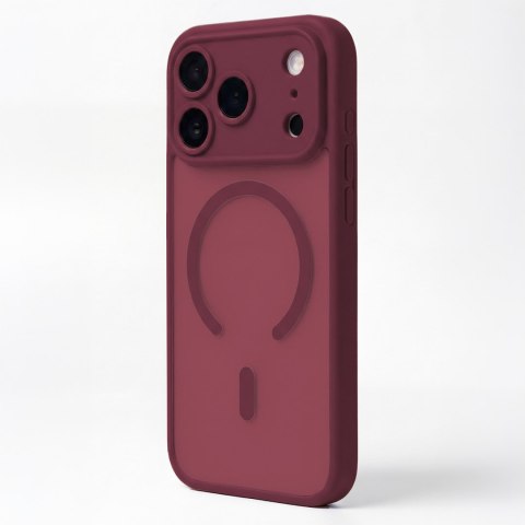 Nakładka Mag Matt do iPhone 11 bordowa camera protection
