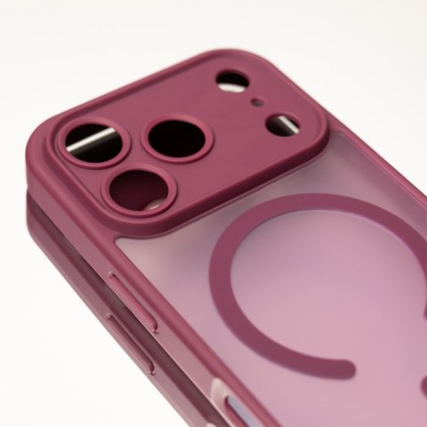 Nakładka Mag Matt do iPhone 11 bordowa camera protection