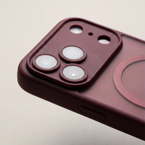 Nakładka Mag Matt do iPhone 11 bordowa camera protection