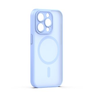 Nakładka Mag Matt do iPhone 14 Pro 6,1" jasnoniebieska camera protection