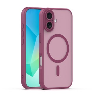 Nakładka Mag Matt do iPhone 16 6,1" bordowa camera protection