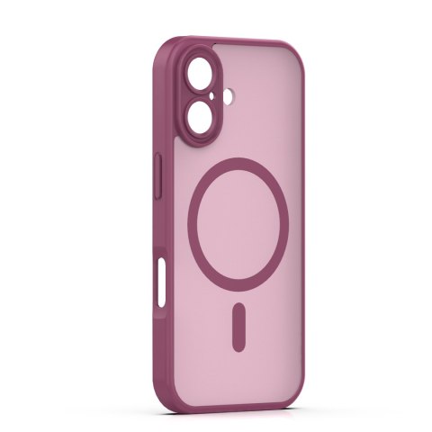 Nakładka Mag Matt do iPhone 16 6,1" bordowa camera protection