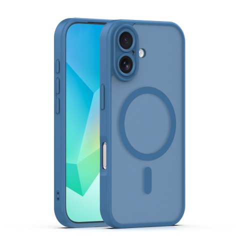 Nakładka Mag Matt do iPhone 16 6,1" ciemnoniebieska camera protection