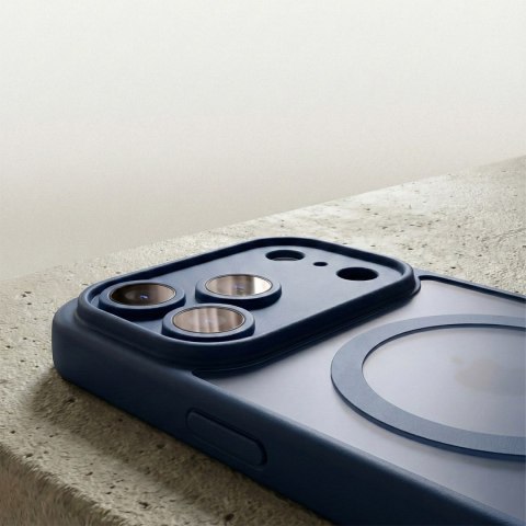 Nakładka Mag Matt do iPhone 16 6,1" ciemnoniebieska camera protection