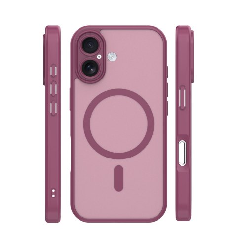 Nakładka Mag Matt do iPhone 17 6,3'' bordowa camera protection